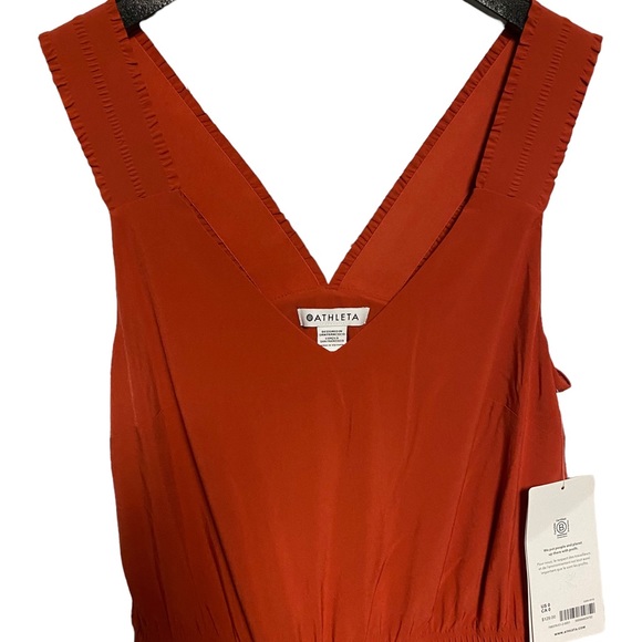 NWT Athleta Red Jumpsuit Size 0 - Picture 6 of 8